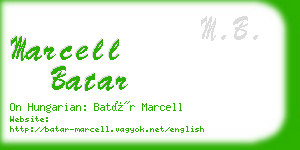 marcell batar business card